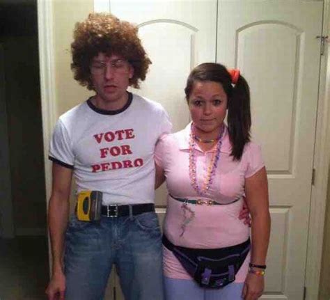 Napoleon Dynamite and Deb pose for a picture, - RealFunny