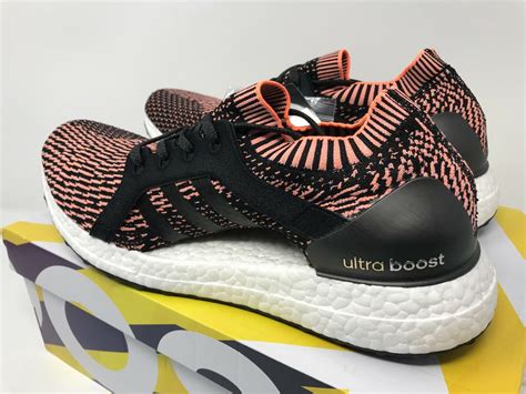 NEW Adidas Women X Ultra Boost Primeknit Sneakers Black Orange BA8278 ...