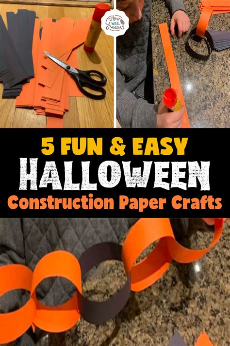 5 Fun & Easy Construction Paper Halloween Crafts - How Wee Learn