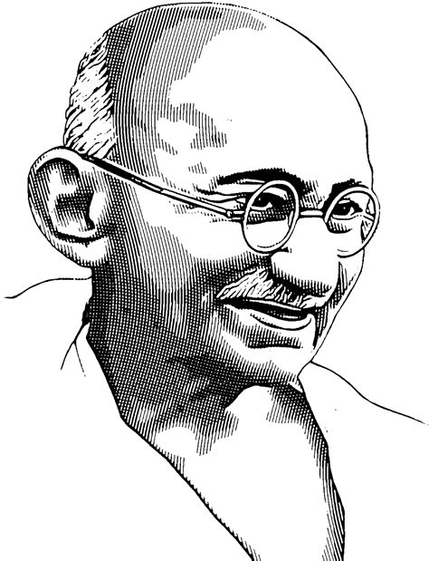 Mahatma Gandhi clipart | Clipart Nepal