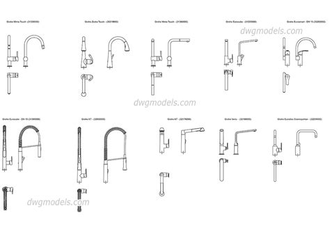 Nekonečno válec hotovo sink faucet dwg Potápěč dva týdny Stravování