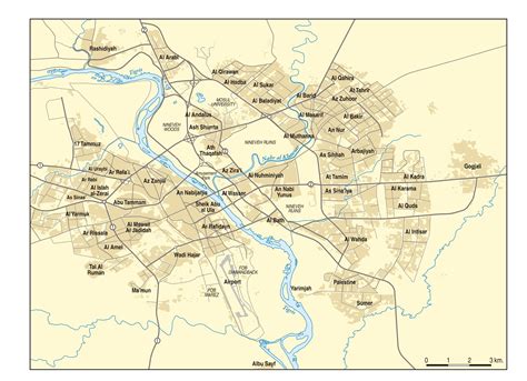 Mosul Area Map - Mosul Iraq • mappery