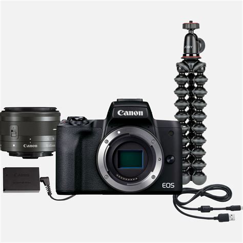 Canon EOS M50 Mark II Mirrorless Camera, Black EF-M 15-45mm IS STM EF-M ...