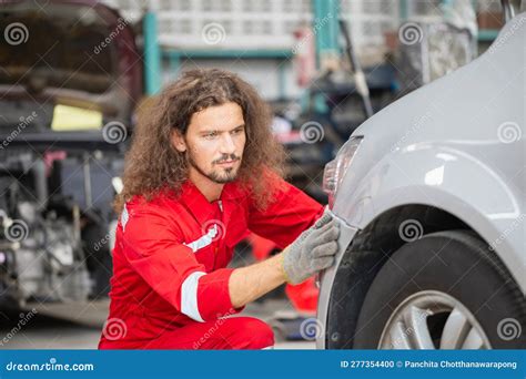 Technician Man Working in Auto Repair Shop, Car Mechanic in Repair ...