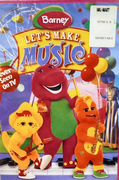 Barney: Let's Make Music DVD - Etsy