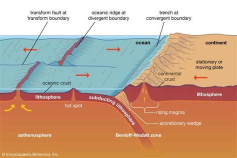 subducting tectonic plate | Plate tectonics, Plate tectonic theory ...