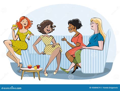 Group of a chatting women stock vector. Illustration of conversation ...