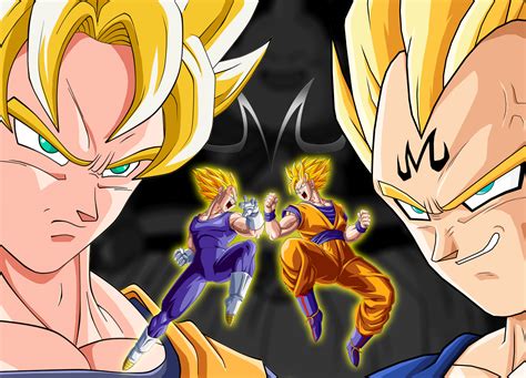 Goku vs Vegeta Wallpaper - WallpaperSafari