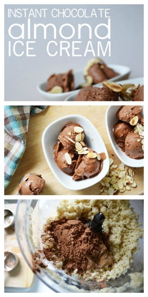 Instant Chocolate Almond Ice Cream Recipe | Healthy Ideas for Kids