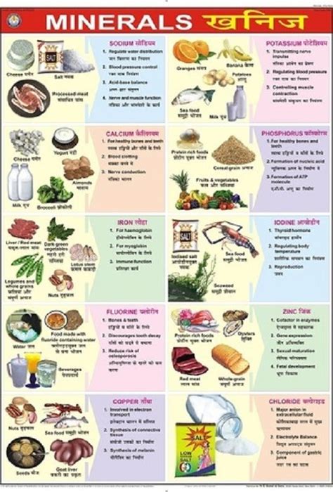 Minerals Charts, Size: Size 70 X 100 Cm, Bep Edu World | ID: 3874038748