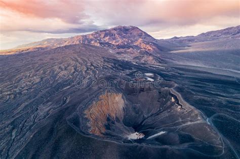 Sunrise in Ubehebe Crater. Death Valley Stock Photo - Image of valley ...