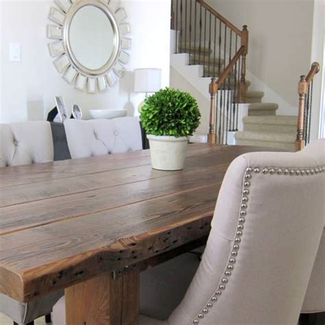 Our Dining Room Table We Made From Reclaimed Wood | Hometalk