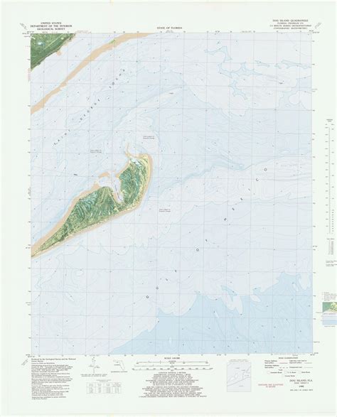 Dog Island Florida Map - 1982 – HullSpeed Designs