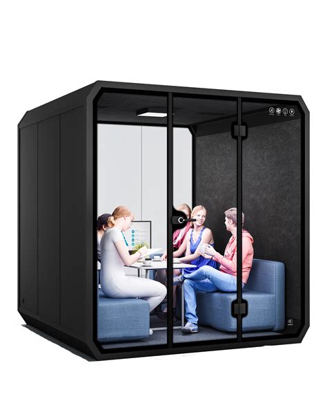 Modern portable soundproof recording booth for office