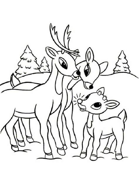 Free Printable Rudolph Coloring Pages For Kids