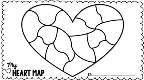 The Flamingo Classroom: Map of My Heart | Back to School Writing Activity