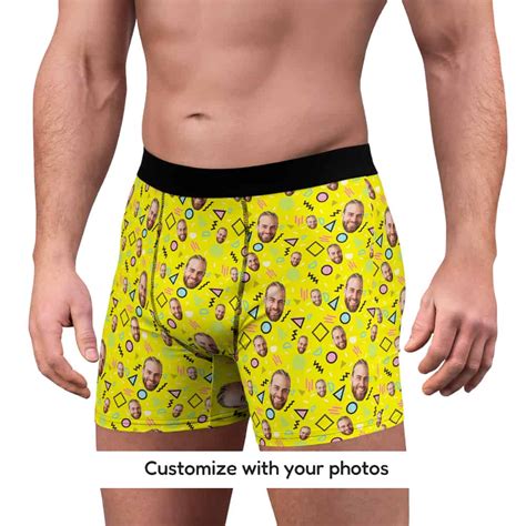 Custom Boxers of the 80s Your Face - Face Undies