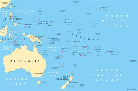 Oceania Facts for Kids | Geography | Continents | Facts for Kids