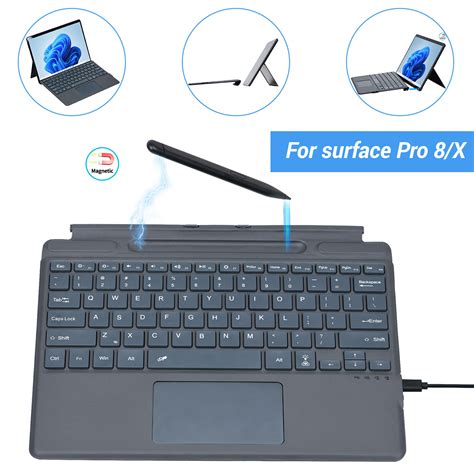 For Microsoft Surface Pro 8 Keyboard Surface Pro X Keyboard Pro 8/X ...