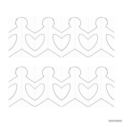 Paper Chain People Template