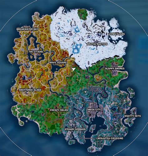 Fortnite Chapter 4 Season 2 Map - All Named Locations! - DigitalTQ