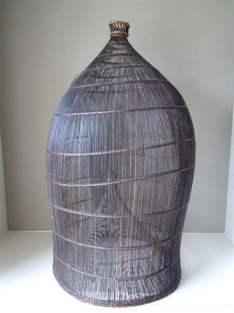 Antique Fish or Eel Trap Basket from the Philippines