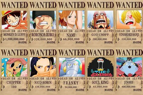 Strawhat crew wanted posters, wanted poster of monkey d luffy HD ...