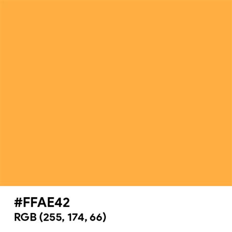 Yellow-Orange (Crayola) color hex code is #FFAE42