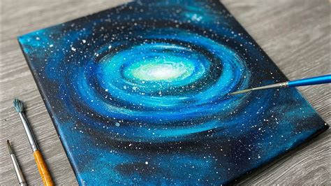 Galaxy Acrylic Painting Tutorial for Beginners | Galaxy Painting ...