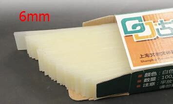 6mm width EVA Hot melt glue strips for Thermal binding cover hard book ...