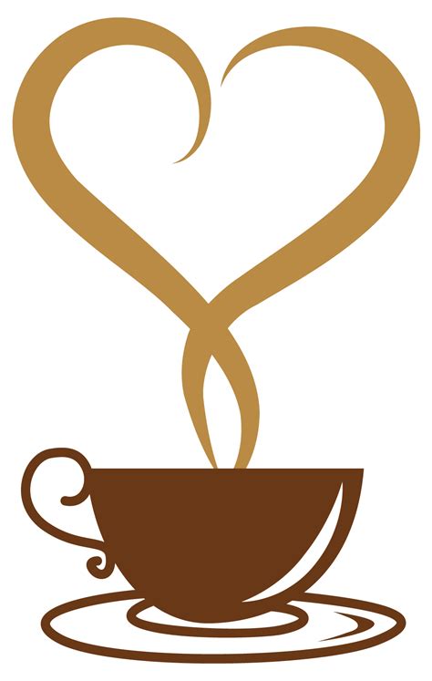 Coffee cup Tea Clip art - Deco Coffee Cup with Heart PNG Vector Clipart ...