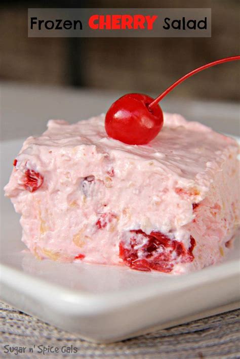 Frozen Cherry Salad - Sugar n' Spice Gals