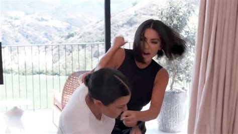 Kim and Kourtney Kardashian's PHYSICAL Fight in 'KUWTK' Trailer