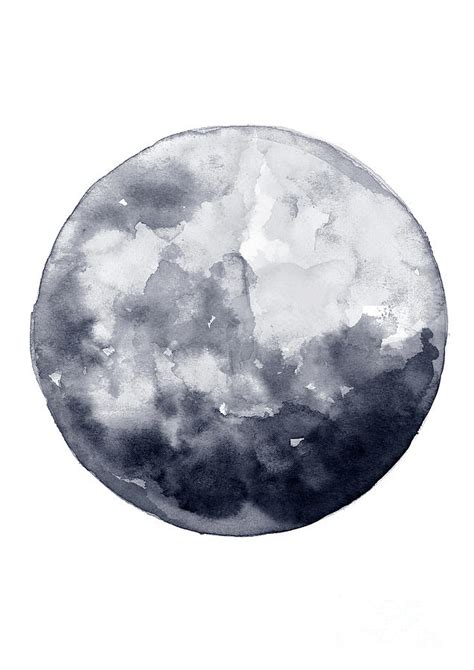 Watercolor Moon