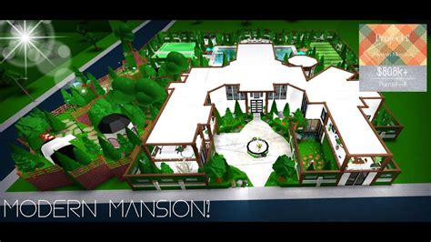 Bloxburg Modern Mansion Tour! 808k+ My First Build!! - YouTube