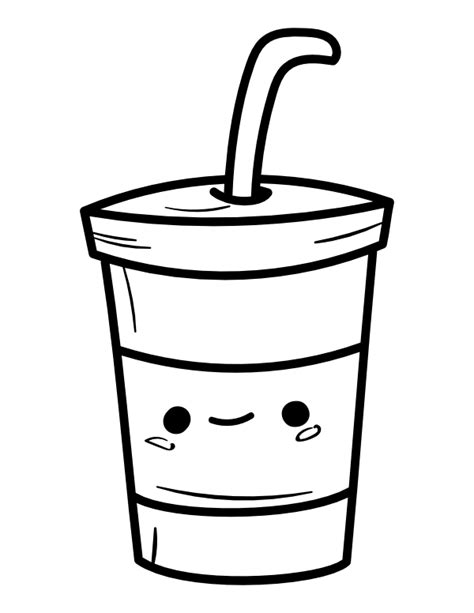 Milkshake Coloring Pages - Best Coloring Pages For Kids | Food coloring ...