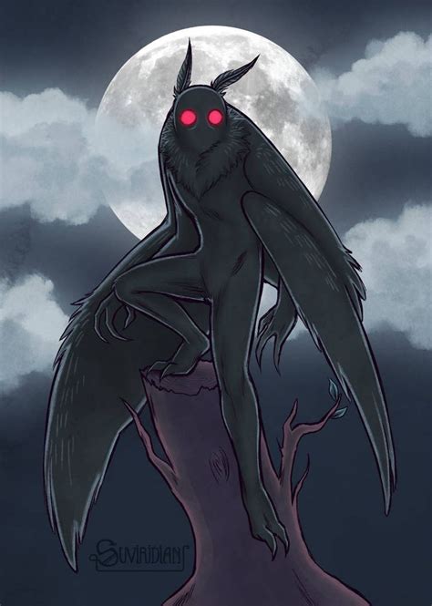 Mothman by suviridian | Mothman, Mythical creatures art, Creature ...