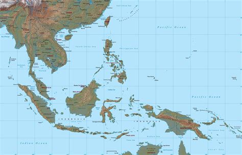 Printable Map Of Southeast Asia