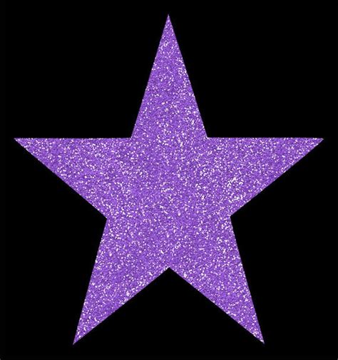 Purple Glitter Stars Collection Clip Art Twinkle Sparkly | Etsy