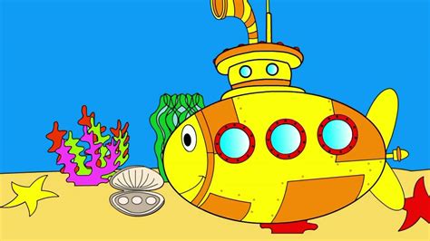 Educative cartoon for kids about submarine - YouTube