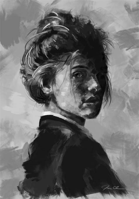 ArtStation - Black and White Digital Painting