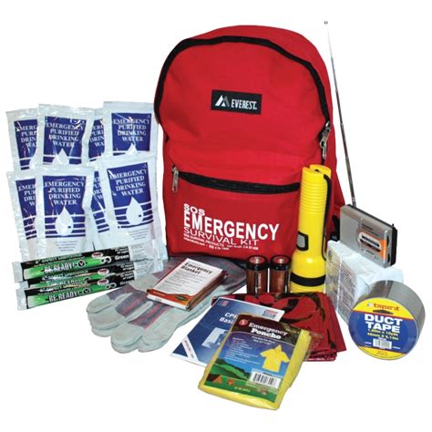 SOS One-Person Deluxe Emergency Survival Kit Backpack