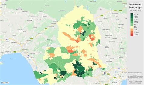 Mid-Glamorgan population growth rates.