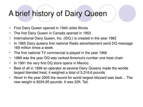 PPT - Dairy Queen PowerPoint Presentation, free download - ID:6596566