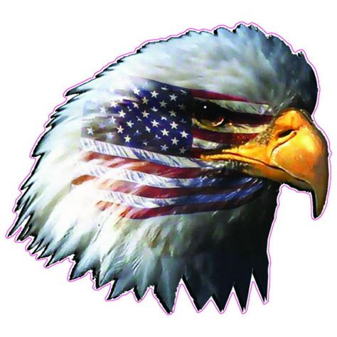 American Flag Eagle Head is 5" Decal - Walmart.com - Walmart.com