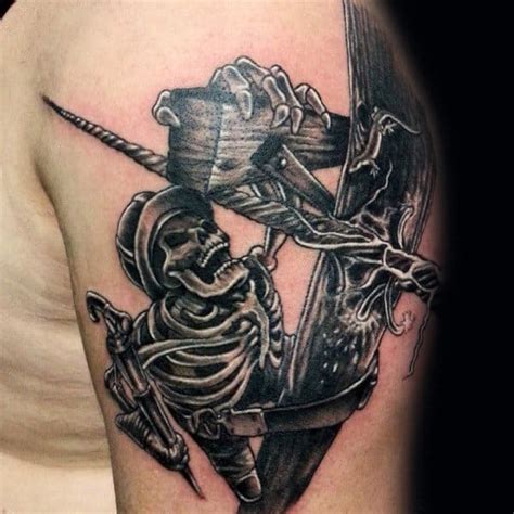 50 Lineman Tattoos For Men - Electrical Design Ideas