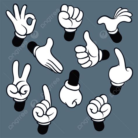 Arm Hands Vector Hd Images, Cartoon Arms Various Hands Different, Arms ...