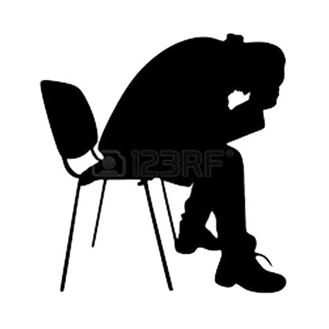 Depression Computer Icons Sadness Clip art - sitting man png download ...