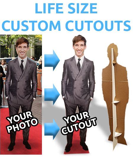 Custom Life-Size Cardboard Cutouts From your Photo | Photo cutout ...