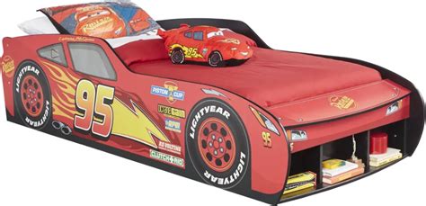 Disney/Pixar Cars Lightning McQueen™ Red 3 Pc Twin Car Bed | Kids car ...